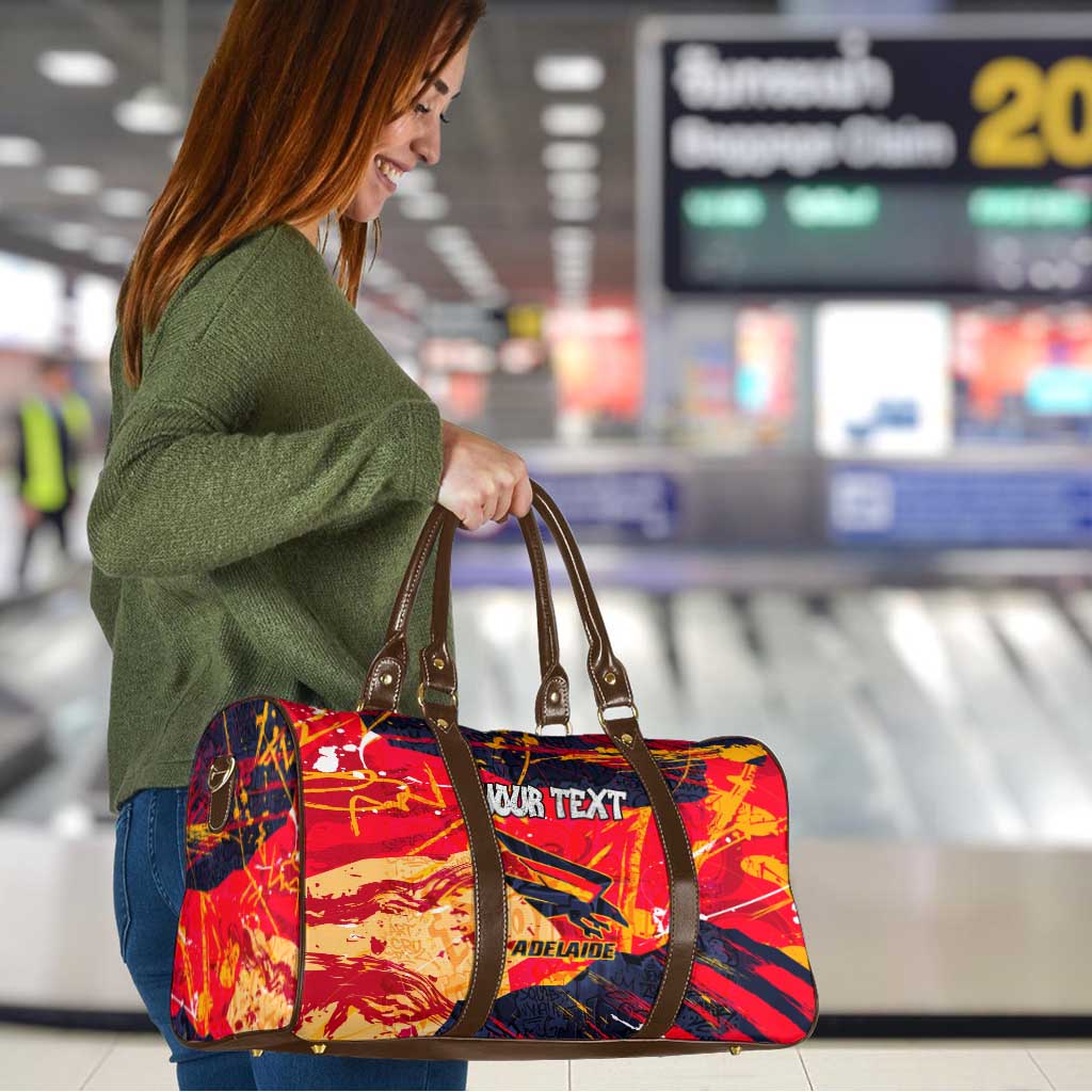 Personalized Adelaide Crows Travel Bag Australian Graffiti Paint Splatter - Abstract Geometric