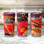 Personalized Adelaide Crows Tumbler Cup Australian Graffiti Paint Splatter - Abstract Geometric