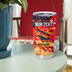 Personalized Adelaide Crows Tumbler Cup Australian Graffiti Paint Splatter - Abstract Geometric
