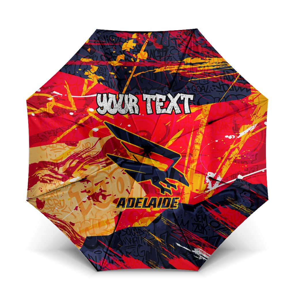 Personalized Adelaide Crows Umbrella Australian Graffiti Paint Splatter - Abstract Geometric