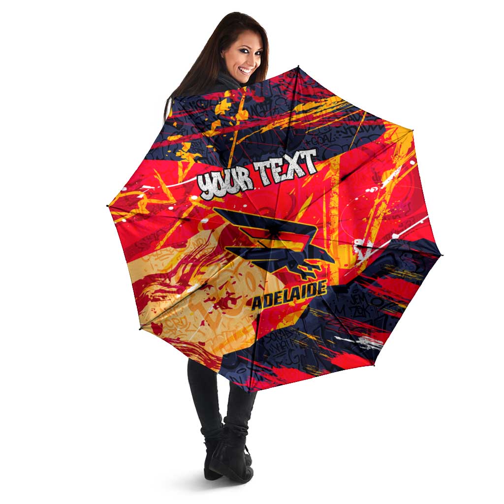 Personalized Adelaide Crows Umbrella Australian Graffiti Paint Splatter - Abstract Geometric
