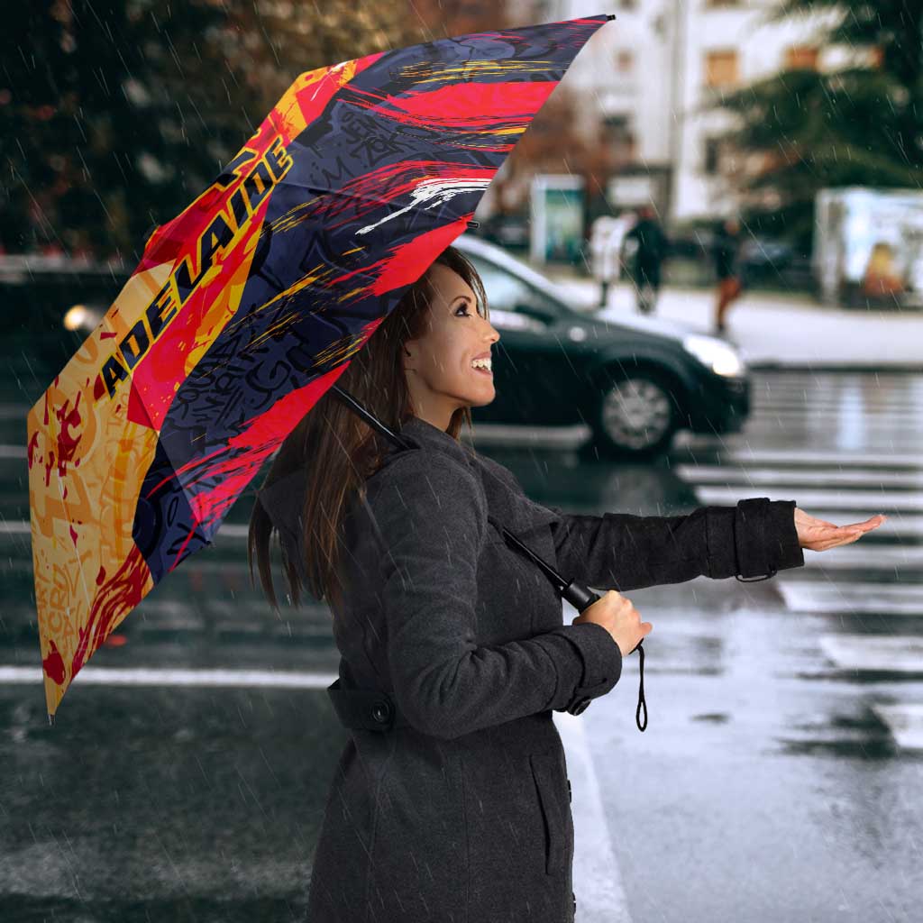 Personalized Adelaide Crows Umbrella Australian Graffiti Paint Splatter - Abstract Geometric