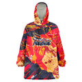 Personalized Adelaide Crows Wearable Blanket Hoodie Australian Graffiti Paint Splatter - Abstract Geometric