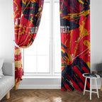 Personalized Adelaide Crows Window Curtain Australian Graffiti Paint Splatter - Abstract Geometric