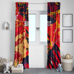 Personalized Adelaide Crows Window Curtain Australian Graffiti Paint Splatter - Abstract Geometric