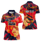 Personalized Adelaide Crows Women Polo Shirt Australian Graffiti Paint Splatter - Abstract Geometric