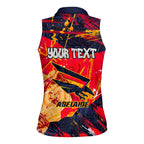 Personalized Adelaide Crows Women Sleeveless Polo Shirt Australian Graffiti Paint Splatter - Abstract Geometric