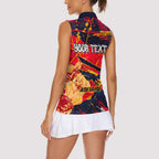 Personalized Adelaide Crows Women Sleeveless Polo Shirt Australian Graffiti Paint Splatter - Abstract Geometric