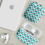 Cronulla-Sutherland Sharks AirPods Case Tropical Hibiscus Floral Seamless Rugby Mascot