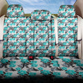 Cronulla-Sutherland Sharks Back Car Seat Cover Tropical Hibiscus Floral Seamless Rugby Mascot