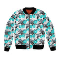 Cronulla-Sutherland Sharks Bomber Jacket Tropical Hibiscus Floral Seamless Rugby Mascot