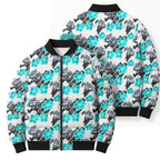 Cronulla-Sutherland Sharks Bomber Puffer Jacket Tropical Hibiscus Floral Seamless Rugby Mascot