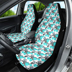 Cronulla-Sutherland Sharks Car Seat Cover Tropical Hibiscus Floral Seamless Rugby Mascot