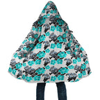 Cronulla-Sutherland Sharks Cloak Tropical Hibiscus Floral Seamless Rugby Mascot