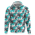Cronulla-Sutherland Sharks Hoodie Tropical Hibiscus Floral Seamless Rugby Mascot