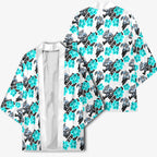 Cronulla-Sutherland Sharks Kimono Tropical Hibiscus Floral Seamless Rugby Mascot
