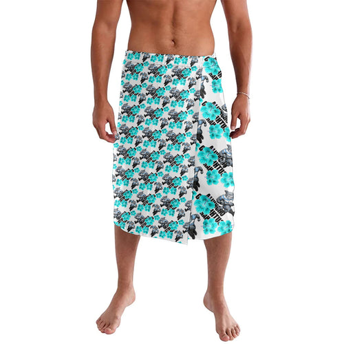 Cronulla-Sutherland Sharks Lavalava Tropical Hibiscus Floral Seamless Rugby Mascot