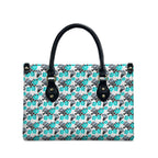 Cronulla-Sutherland Sharks Leather Bag Tropical Hibiscus Floral Seamless Rugby Mascot