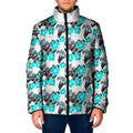 Cronulla-Sutherland Sharks Padded Jacket Tropical Hibiscus Floral Seamless Rugby Mascot