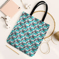 Cronulla-Sutherland Sharks Tote Bag Tropical Hibiscus Floral Seamless Rugby Mascot