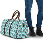 Cronulla-Sutherland Sharks Travel Bag Tropical Hibiscus Floral Seamless Rugby Mascot