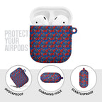 Newcastle Knights AirPods Case Tropical Hibiscus Floral Seamless Rugby Mascot