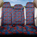 Newcastle Knights Back Car Seat Cover Tropical Hibiscus Floral Seamless Rugby Mascot