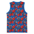 Newcastle Knights Basketball Jersey Tropical Hibiscus Floral Seamless Rugby Mascot