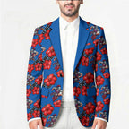 Newcastle Knights Blazer Tropical Hibiscus Floral Seamless Rugby Mascot