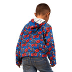 Newcastle Knights Kid Hoodie Tropical Hibiscus Floral Seamless Rugby Mascot