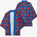 Newcastle Knights Kimono Tropical Hibiscus Floral Seamless Rugby Mascot