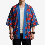 Newcastle Knights Kimono Tropical Hibiscus Floral Seamless Rugby Mascot
