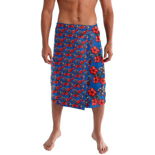 Newcastle Knights Lavalava Tropical Hibiscus Floral Seamless Rugby Mascot