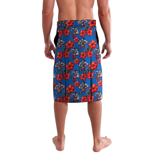 Newcastle Knights Lavalava Tropical Hibiscus Floral Seamless Rugby Mascot