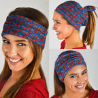 Newcastle Knights Neck Gaiter Tropical Hibiscus Floral Seamless Rugby Mascot