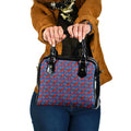 Newcastle Knights Shoulder Handbag Tropical Hibiscus Floral Seamless Rugby Mascot