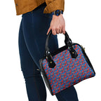 Newcastle Knights Shoulder Handbag Tropical Hibiscus Floral Seamless Rugby Mascot
