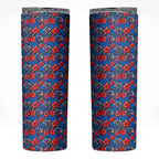 Newcastle Knights Skinny Tumbler Tropical Hibiscus Floral Seamless Rugby Mascot