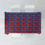 Newcastle Knights Tablecloth Tropical Hibiscus Floral Seamless Rugby Mascot