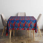 Newcastle Knights Tablecloth Tropical Hibiscus Floral Seamless Rugby Mascot