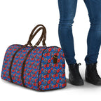 Newcastle Knights Travel Bag Tropical Hibiscus Floral Seamless Rugby Mascot