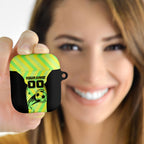 Personalised Matildas AirPods Case Running Kangaroo Soccer Player Chevron Lines