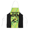Personalised Matildas Apron Running Kangaroo Soccer Player Chevron Lines