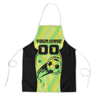 Personalised Matildas Apron Running Kangaroo Soccer Player Chevron Lines