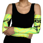 Personalised Matildas Arm Sleeves Running Kangaroo Soccer Player Chevron Lines