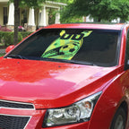 Personalised Matildas Auto Sun Shade Running Kangaroo Soccer Player Chevron Lines