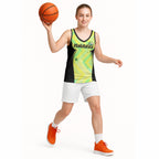 Personalised Matildas Basketball Jersey Running Kangaroo Soccer Player Chevron Lines