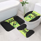 Personalised Matildas Bathroom Set Running Kangaroo Soccer Player Chevron Lines