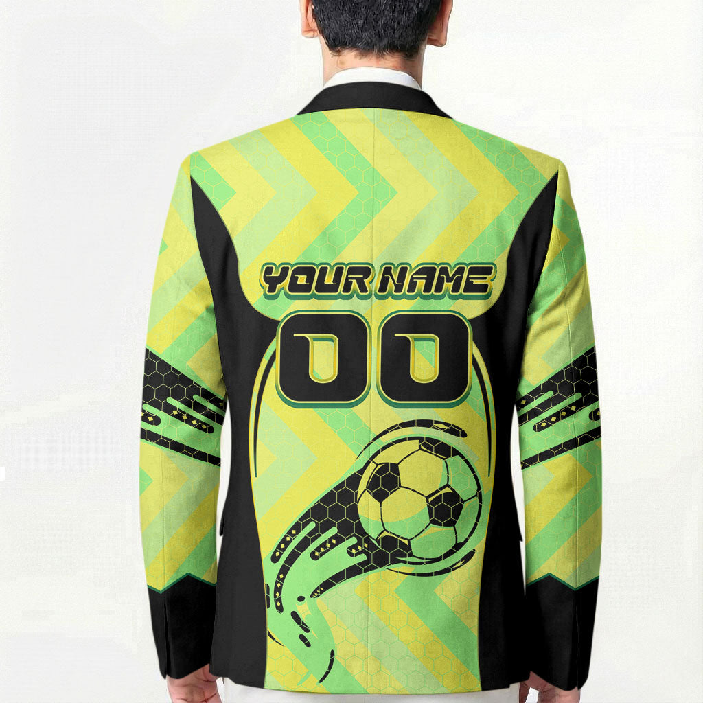Personalised Matildas Blazer Running Kangaroo Soccer Player Chevron Lines