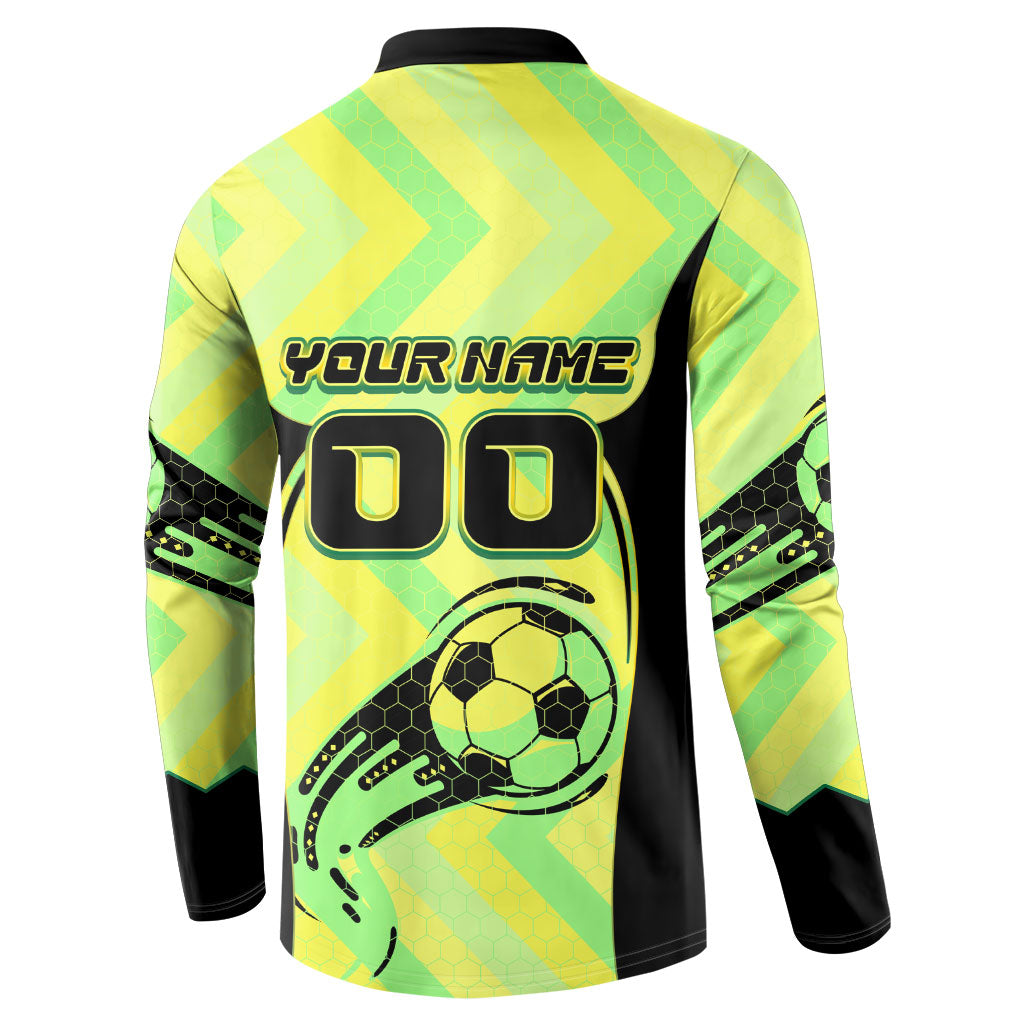 Personalised Matildas Button Sweatshirt Running Kangaroo Soccer Player Chevron Lines